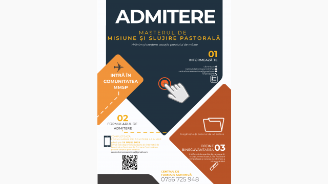 Afiș admitere 2025